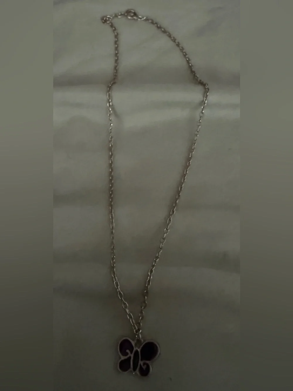 Purple Butterfly Pendant Necklace - Women Jewelry